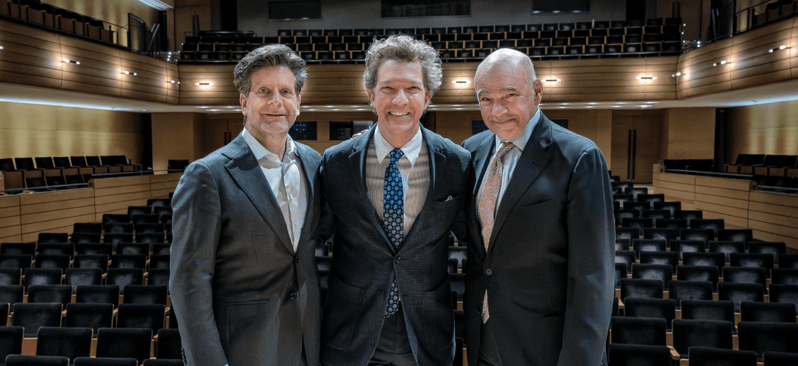 From left to right, Barry Shiffman, Alexander Brose and James Anagnoson.